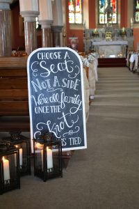 Pick A Seat Sign For Hire Wedding