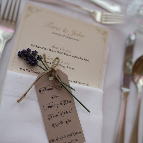 Lavender Place Setting Castlemartyr
