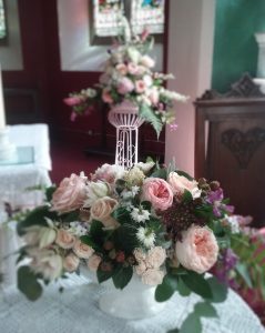 Dromagh Church wedding flowers
