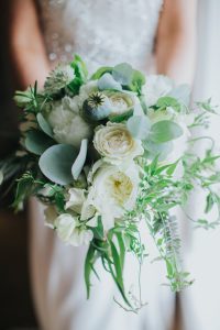 White Wedding Bouquet, Rose & Peony